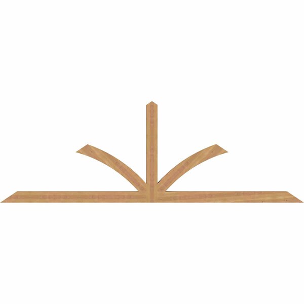 Ekena Millwork Richland Smooth Timber Gable Bracket, Western Red Cedar, 96"W x 32"H x 3 1/2"D x 3 1/2"F, 8/12 Pitch GBW096X32X0404RIC00SWR - main